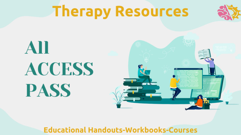 Discover our wide range of meticulously crafted and thoughtfully designed workbooks, journals, e-books, and therapy handouts, tailored to empower your therapy practice or personal growth journey.