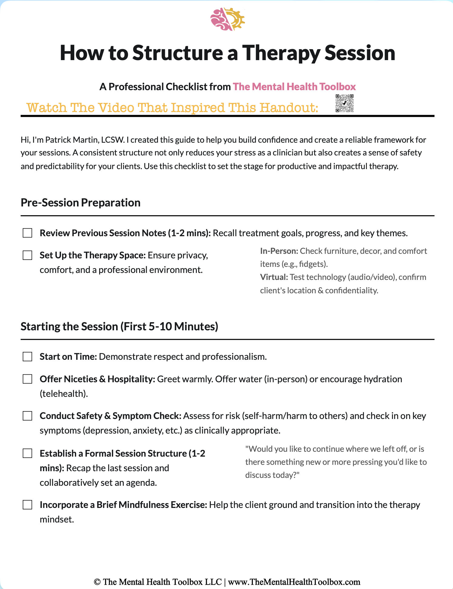 Safety plan and risk assessment