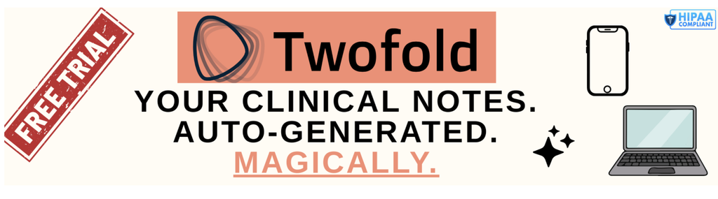 TwoFold is the most trusted and loved AI scribe for generating accurate, compliant clinical notes.